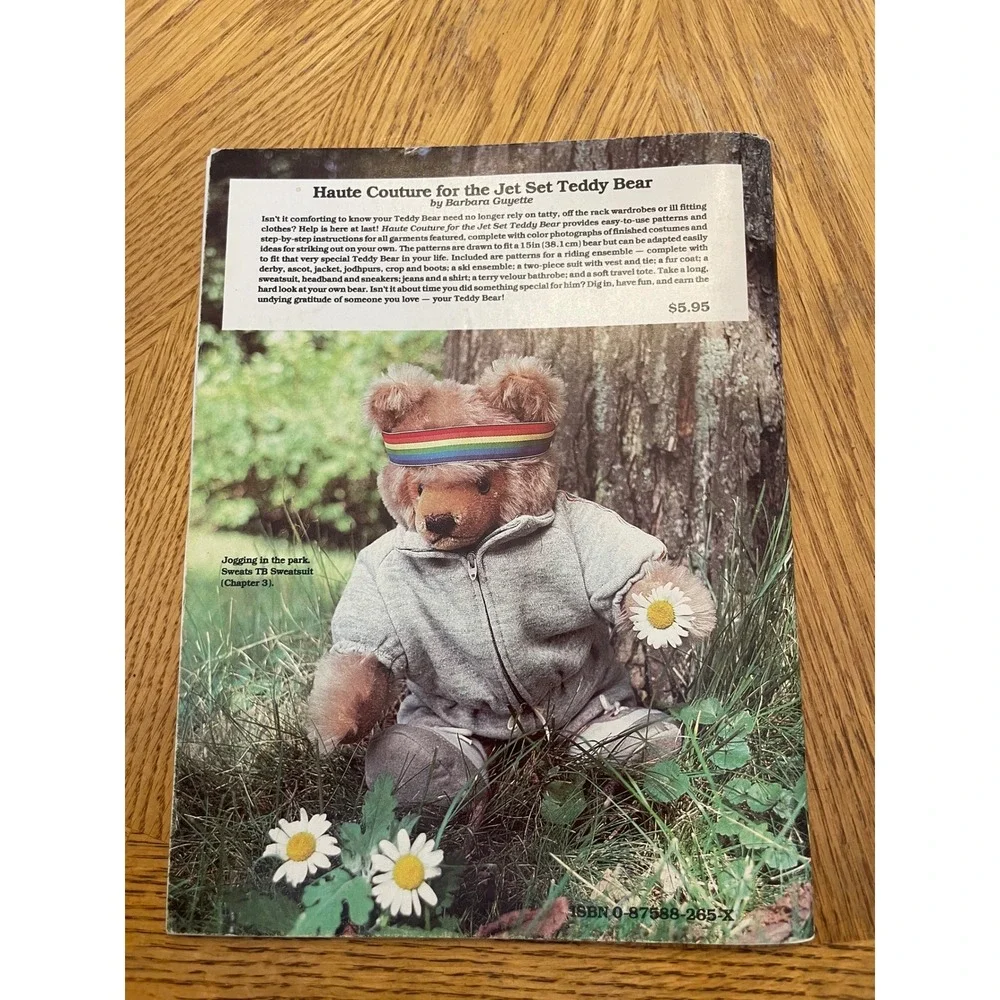 2 Vintage Teddy Bear Outfit Pattern Books Dressing All-American Haute Couture